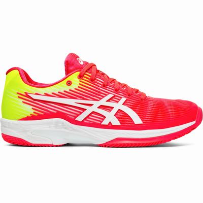 Asics Solution Speed FF Clay - Naisten Tenniskengät - Pinkki/Valkoinen